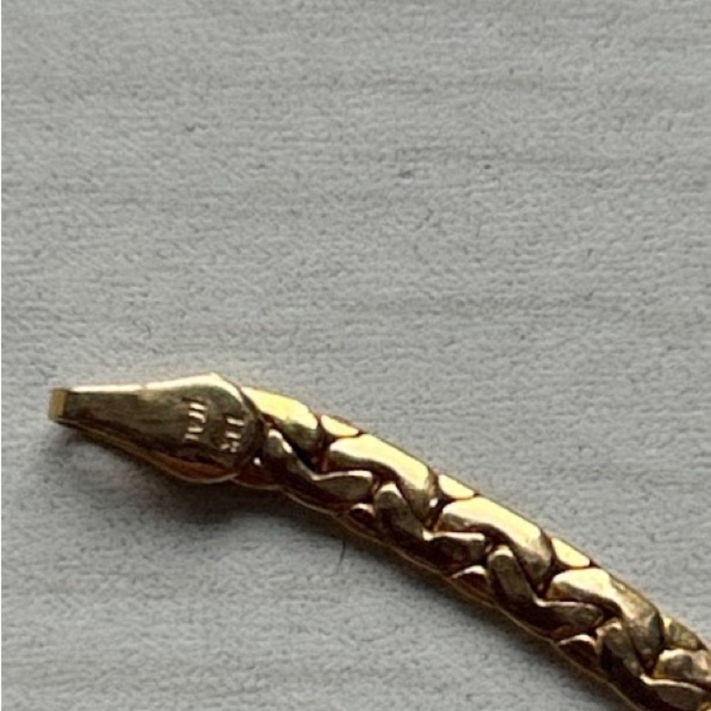 Gold Men's Chain Bracelet - Classic Link Design